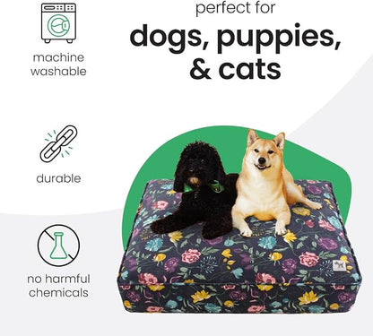 Molly Mutt Friday Morning Dog Bed Duvet Cover, GOTS-Certified 100% Organic Cotton Canvas Cover for Dog, Puppy, or Cat Bed, Durable, Washable, and Free of Harmful Chemicals, Medium/Large, 27"x36"x5"