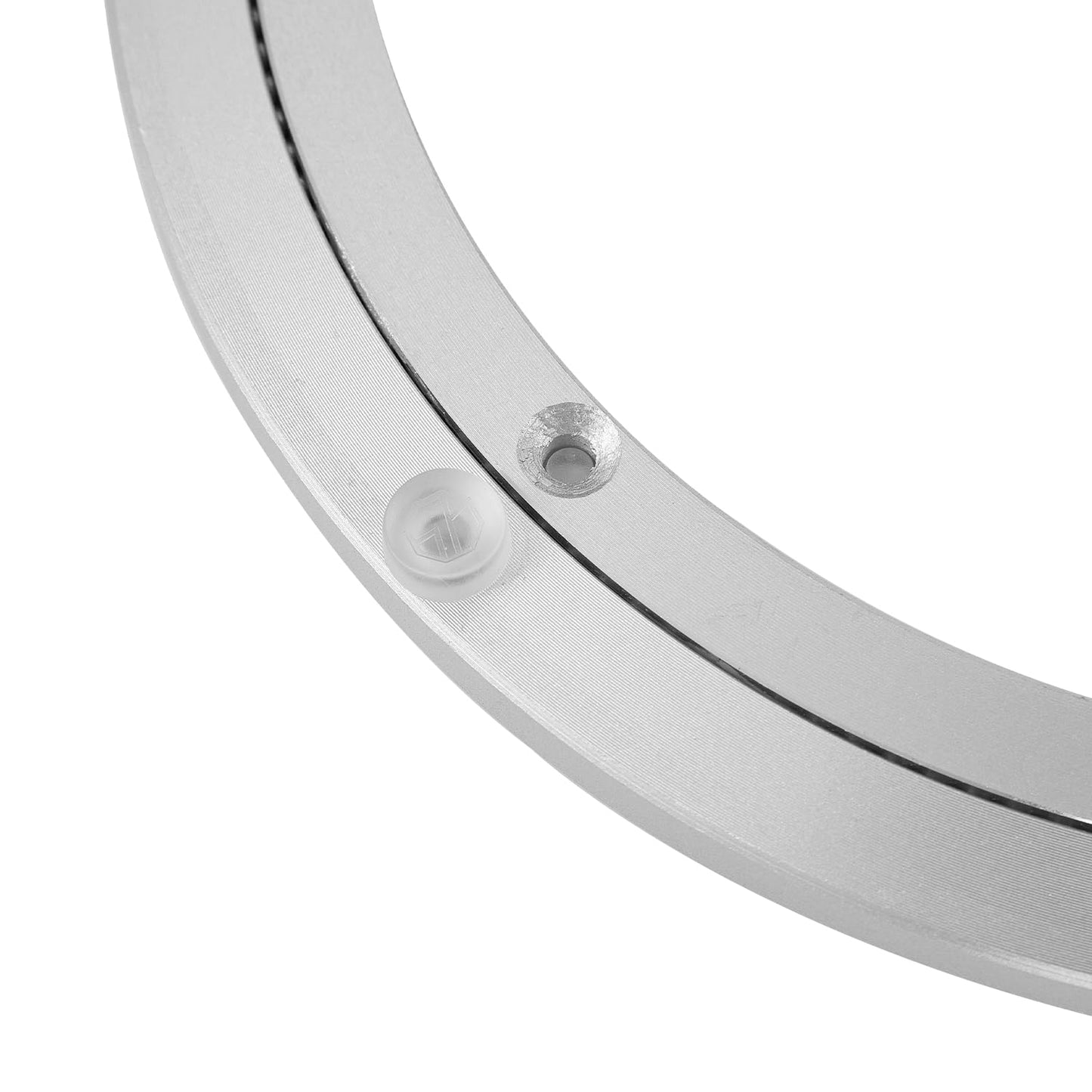 QDiShi 8 Inch Lazy Susan, Heavy Duty Swivel Turntable Aluminum Bearing Metal Rotating Turntable Bearings Swivel Plate Hardware for Dining-Table and Workbench (8 inch)