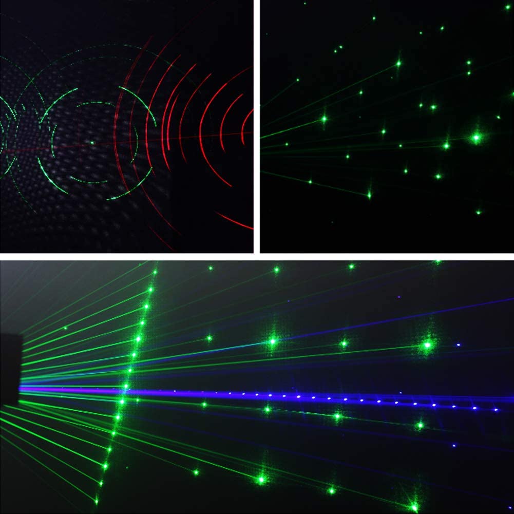U`King Party Lights DJ Disco Light,9 Lens Stage Lighting Support DMX512 and Sound Activated with Remote Control Laser Lights for Parties Birthday Wedding Karaoke Bar KTV Club Stage Live Show