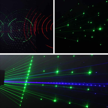 U`King Party Lights DJ Disco Light,9 Lens Stage Lighting Support DMX512 and Sound Activated with Remote Control Laser Lights for Parties Birthday Wedding Karaoke Bar KTV Club Stage Live Show