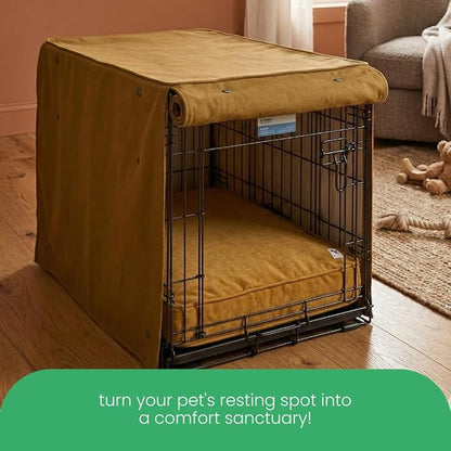 Molly Mutt Fast Car Dog Crate Cover, GOTS-Certified 100% Organic Cotton Canvas Cover for Dog or Puppy Kennel and Cage, Washable, Free of Harmful Chemicals, Huge, Fits 36"x23"x25" Crate