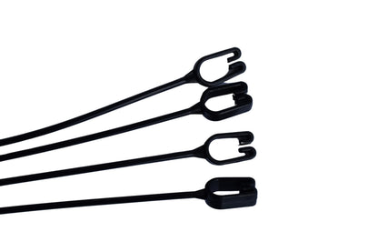 Replacement 4 Strand Plastic Hangers for 12" Hanging Baskets - Set of 5 (Black)