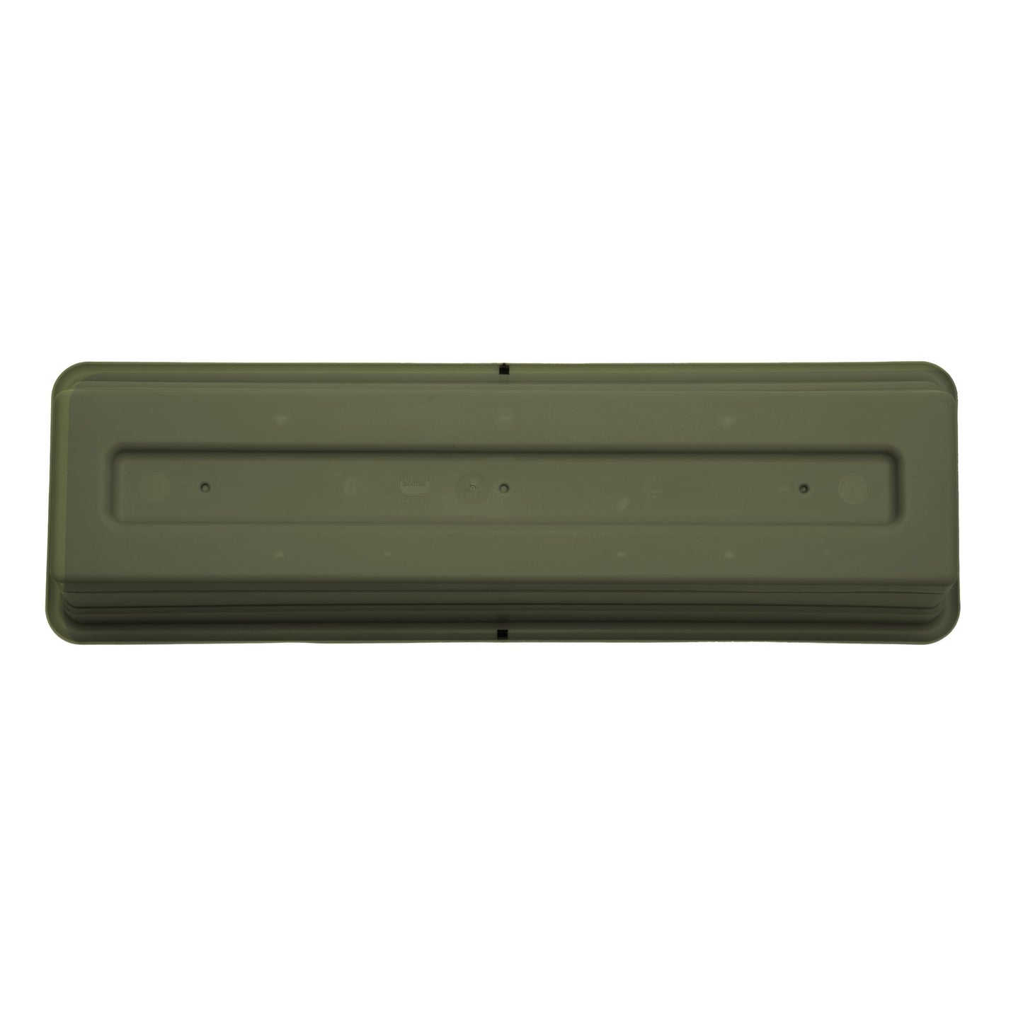 Bloem Dura Cotta Window Box Planter: 18" - Living Green - with Tray, Weatherproof Resin Box, Removable Tray for Indoor & Outdoor Use, Gardening, 2 Gallon Capacity