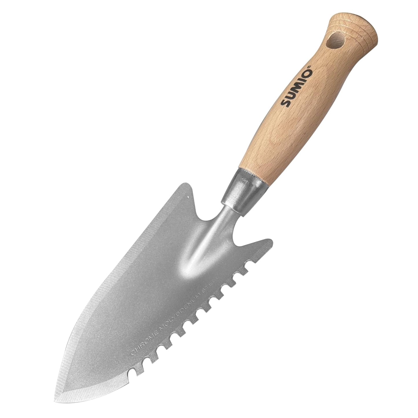 SUMIO 11.6" Weeding Trowel with Serrated Edge, Alloy Steel Digging Trowel Garden Shovel for Digging, Planting, and Loosening Soil