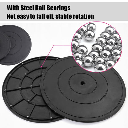 Heavy Duty Rotating Swivel Stand Turntable 2 Pack with Steel Ball Bearings, Lazy Susan Turntable 360° Round Swivel Turntable for Flat Panel Monitors, TV's, Potted Plants(200mm/8in)