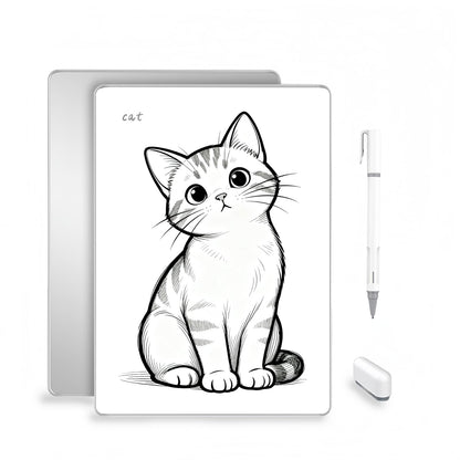 LAISANIM LCD Writing Pad with Instantly Erase, Basics Reusable Writing Pad, Digital Drawing Tablet, Includes Pen, Eraser, for Student Wokers.