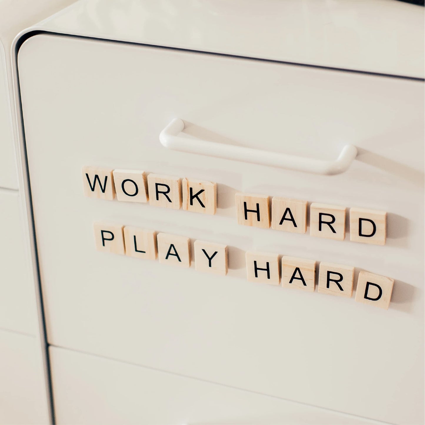 Stiles 100 Piece Magnetic Wooden Letter Tiles - Alphabet Magnets for Whiteboards, Refrigerators & Magnetic Letter Boards - Changeable Letters for Craft & Announcements, Gold