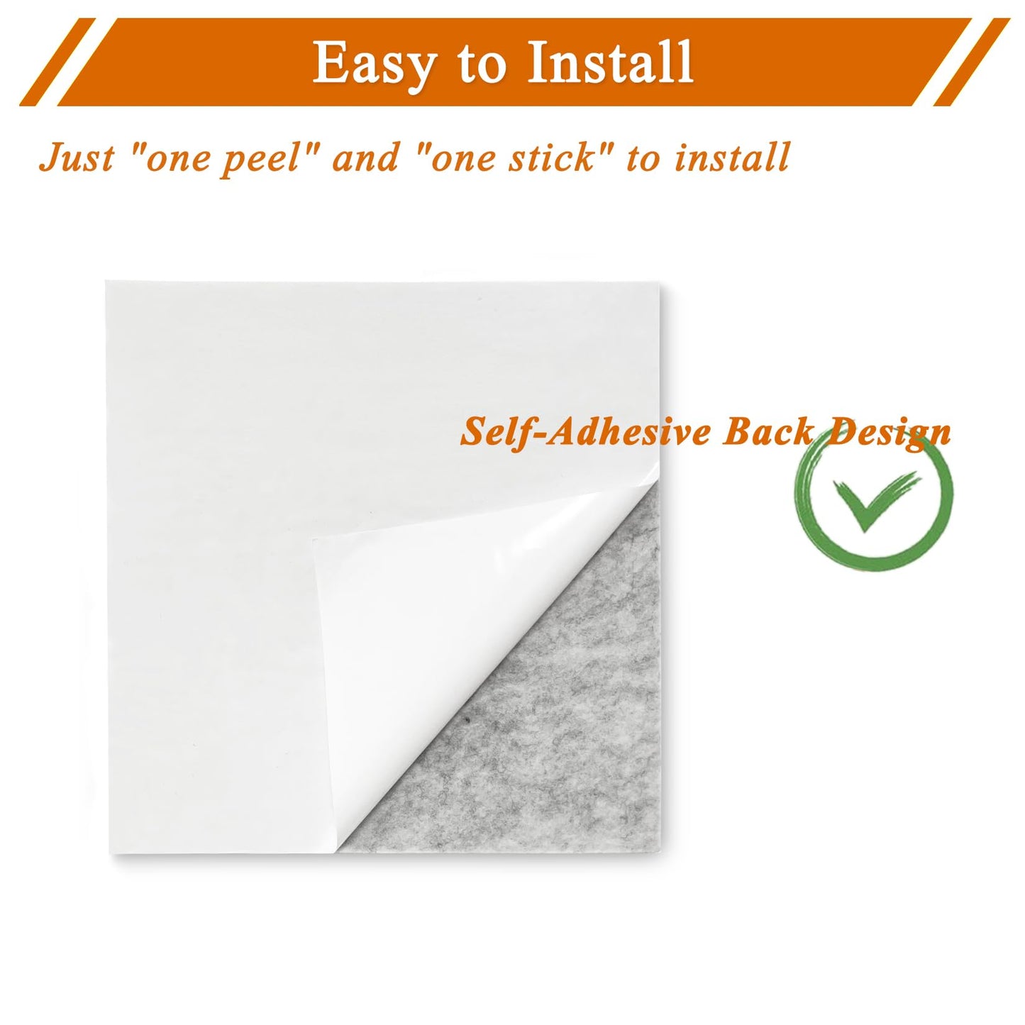 HULAVO Square Felt Cork Bulletin Board Tiles, Self Adhesive DIY Felt Pin Board for Wall 30" x 20" with 35 Pushpins for Office School Home Wall Decor Stickers Memos Photos Display (Light Grey)