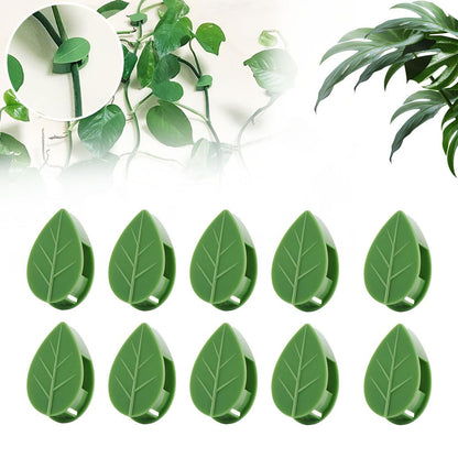 100 PCS Plant Climbing Wall Fixture Clips, Plastic Plant Clips Climbing Plant Wall Clips for Vines, Plant Support Clips Plant Vine Wall Clips Plant Fixture Clips Vine Holder for Indoor Plants (Green)