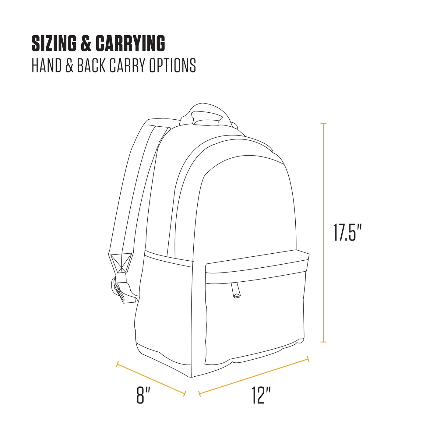 Carhartt 21L Classic Laptop Backpack, Water-Resistant Pack W/ 15" Laptop Sleeve and Organizational Compartments, Workwear Blue