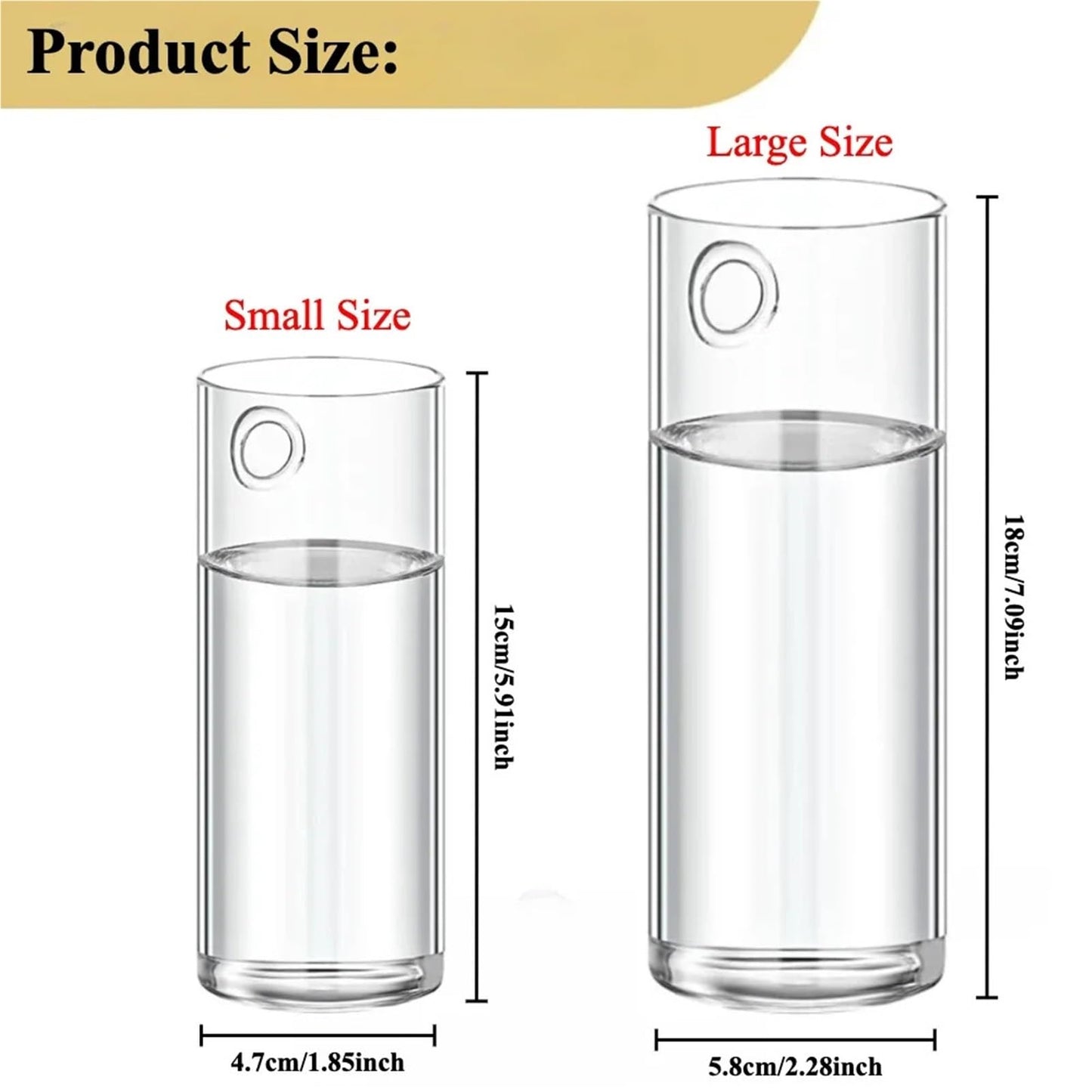 Glass Vase Vase 3Pack Wall Hanging Glass Planters Plant Terrarium Plants Holders Air Plants Wall Vase with Plastic Invisible Traceless Hangers(3Pcs Small)
