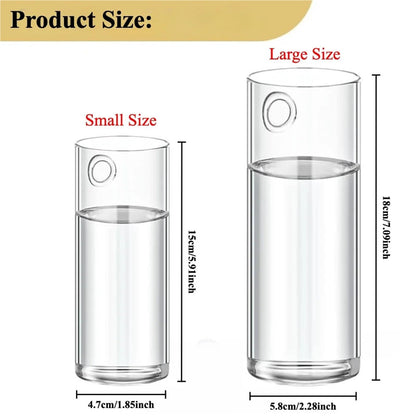 Glass Vase Vase 3Pack Wall Hanging Glass Planters Plant Terrarium Plants Holders Air with Plastic Invisible Traceless Hangers(3Pcs Small)