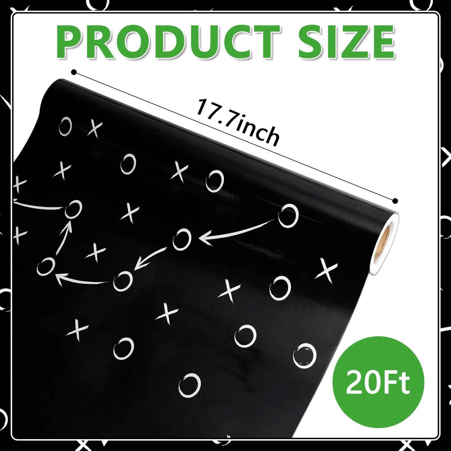 Qyeahkj Football Bulletin Board Paper Roll Football Tactic Bulletin Board Background Paper Fade Resistant Classroom Decoration Poster Art Craft Home Wall Education Decoration Supplies 17.7in x 20ft