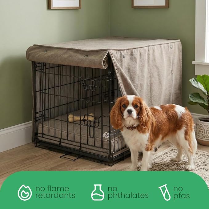 Molly Mutt Jupiter Dog Crate Cover, GOTS-Certified 100% Organic Cotton Canvas Cover for Dog or Puppy Kennel and Cage, Washable, Free of Harmful Chemicals, XXX-Large, Fits 54"x37"x45" Crate