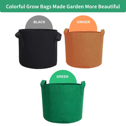 SILKIR Grow Bags, 5 Gallon, Colorful