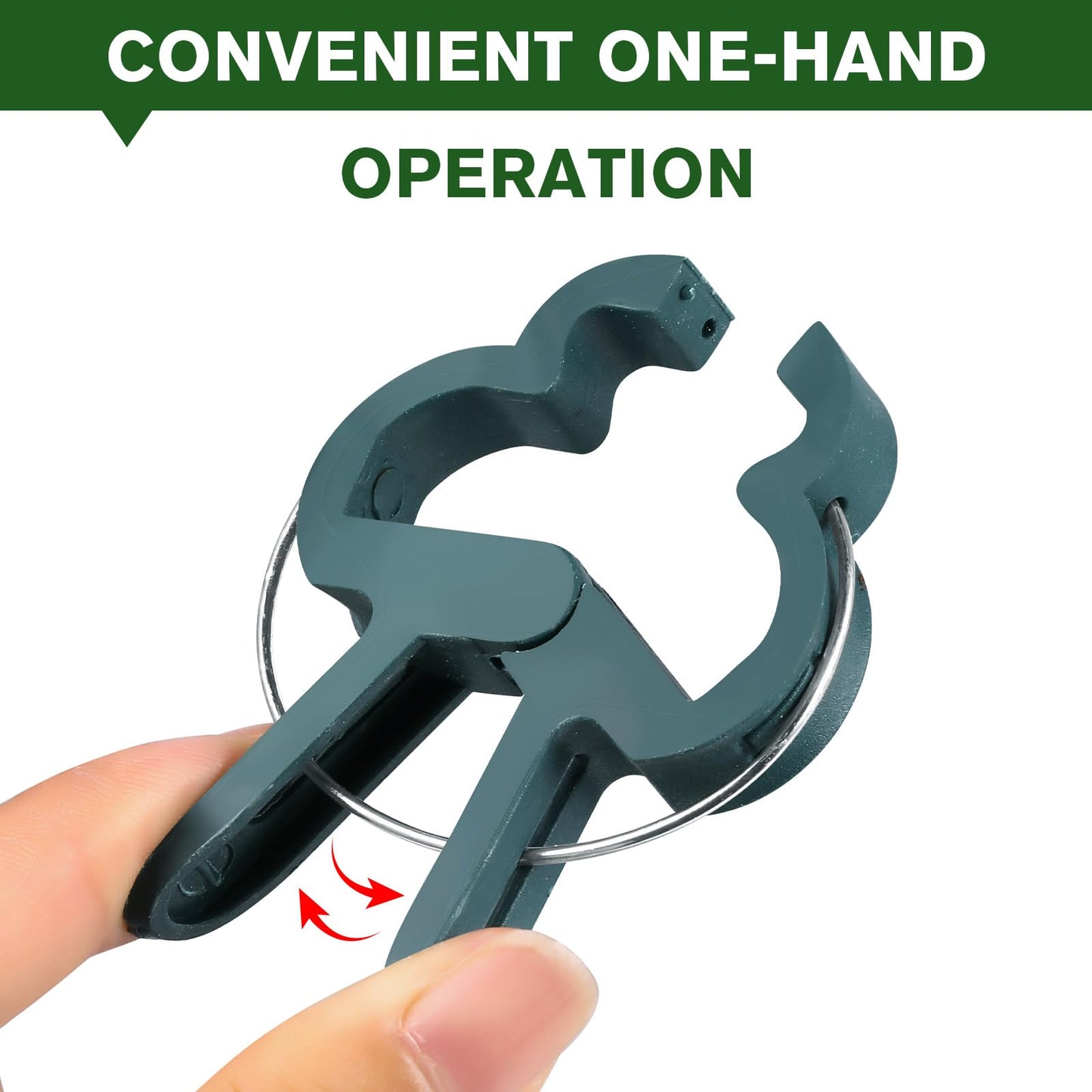 Iniscape A Plant Clamp Used for Climbing Plants,Horticultural Clip Used to Support Climbing of Flower Stems, Vines, Vegetables, and Tomatoes,Vine Clip for Garden Vine Training (Green, 120big)