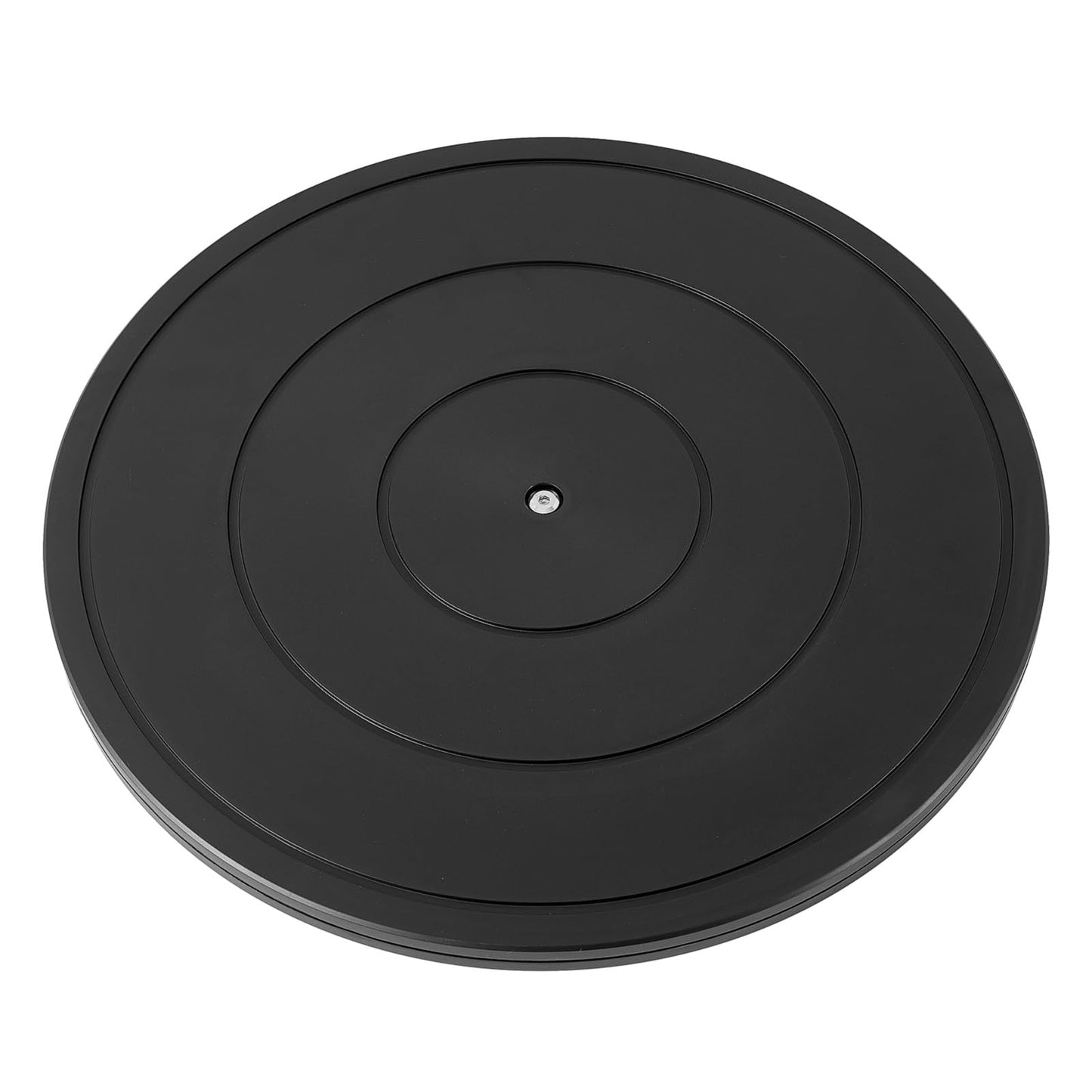 Qiaoxingai 1 Pack 16 Inch Lazy Susan Turntable Heavy Duty Black Rotating Platform Smooth 360 Swivel for Tabletop, Monitor, Crafts, and TV