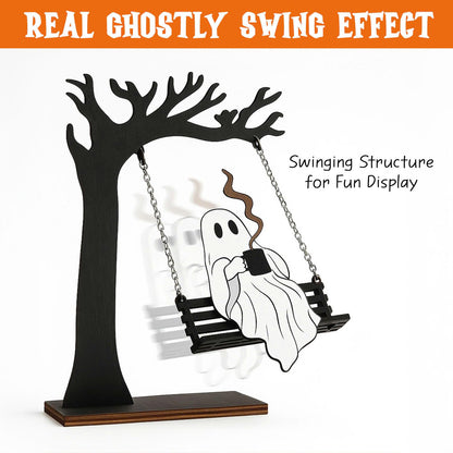 Spooky Home Decor, Ghost Swing, Cute Halloween Kitchen Dercorations, Ghost Decor, Hanging Ghosts Decor, for Women