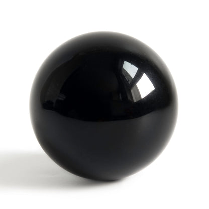Mina Heal Obsidian Sphere for Meditation, Feng Shui, and Energy Healing – Black Crystal Ball for Divination