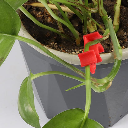 LucyPhy 90 Pack Plant Bender Angle Adjustable Plant Training Clips Low Stress Training Clips 90 Degrees Plant Stem(Circle Style,Red)
