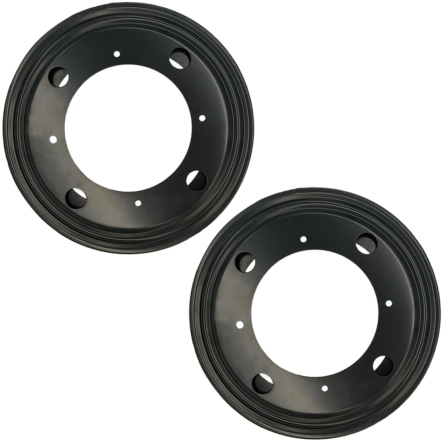 High-PQ 2 Packs 8'' Lazy Susan Hardware, Heavy Duty 5/16''Thick Turntable Bearing Swivel Pate for Rotating Table, Book Case, Serving Tray, Corner Shelves, Kitchen, DVD Tower, Shoe Rack, Black