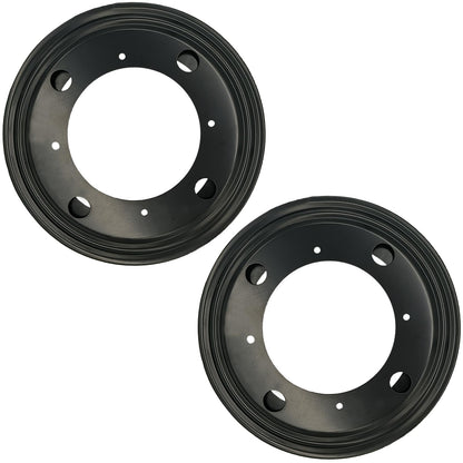 High-PQ 2 Packs 8'' Lazy Susan Hardware, Heavy Duty 5/16''Thick Turntable Bearing Swivel Pate for Rotating Table, Book Case, Serving Tray, Corner Shelves, Kitchen, DVD Tower, Shoe Rack, Black