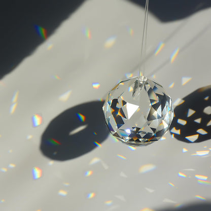 MerryNine 20mm Clear Crystal Ball Prism Sun Shine Catcher Rainbow Pendants Maker, Hanging Crystals Prisms for Windows, for Feng Shui, for Gift (20mm/0.79", 24)