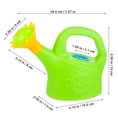 3 Pcs Kids Watering Can Toys, Mini Plastic Watering Can, Play House Garden Flower Water Pot for Toddlers, Outdoor Bath Beach Sand Toys (Random Color)