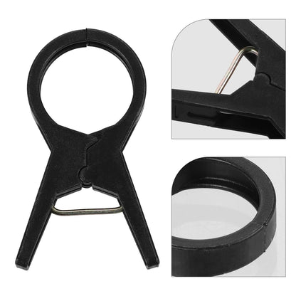 BESPORTBLE Tie the Vine Clip 100Pcs Black Plastic Garden Clips for Tomato and Cucumber Support Durable Plant Ties for Climbing Vines Versatile Trellis and Netting Solution