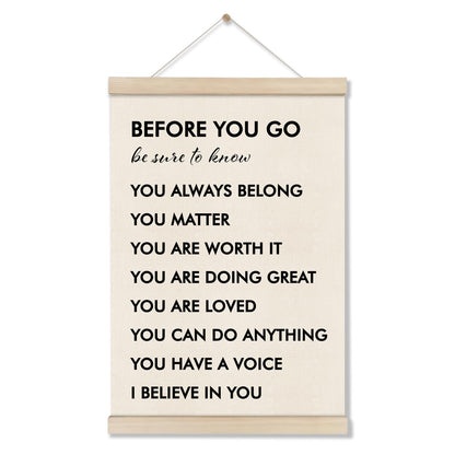 DOI-LANEE Positive Affirmations Wall Decor, Inspirational Motivational Office Wall Art, Therapist Office Decor, Mental Health Posters for Classroom School Counseling 16x12 inch