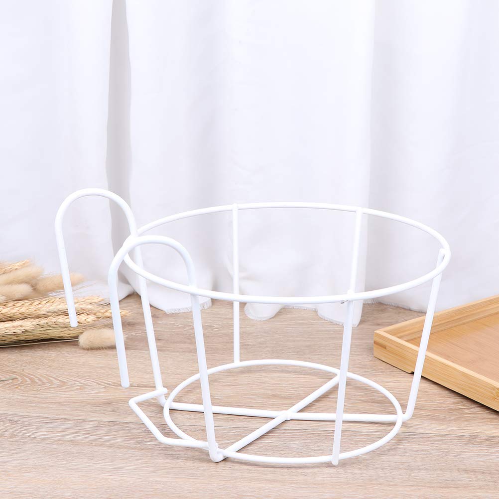 Hanging Railing Planters Baskets Balcony Flower Pot Holders Plant Iron Racks Fence Metal Potted Stand Mounted Balcony Round Plant Baskets Shelf Container Box for Indoor&Outdoor Use,Garden Steel Pots