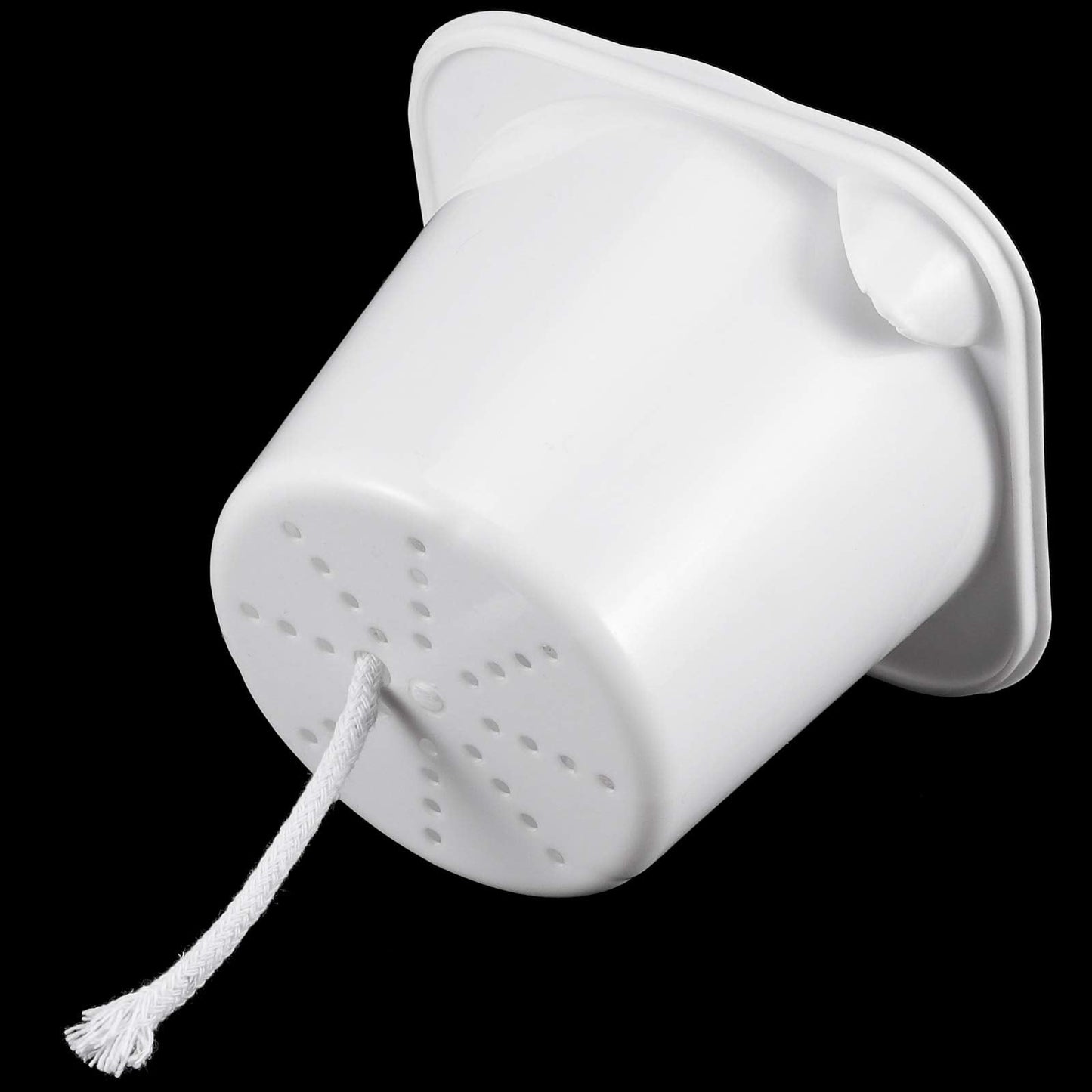 ZEONHAK 5 Inches Self Watering Planter, 10 Pack Plastic Self Watering Pots with 10 Wick Ropes, Wicking Flower Pots for Violets, Ocean Spider Plant, Orchid, Plants, Flowers, White
