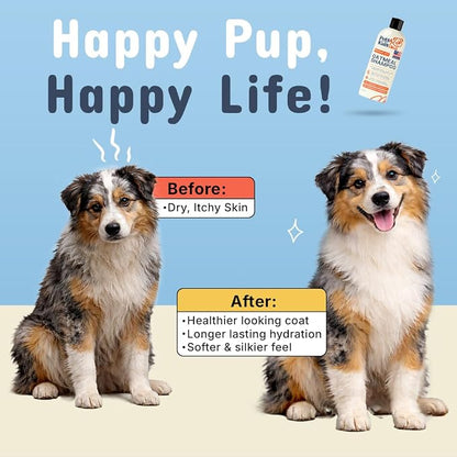 Pets are Kids Premium Oatmeal Shampoo for Dogs, 17 oz – Natural Itch Relief, Dry Skin Soother, Hydrated & Shiny Coat – Gentle Formula with Aloe, Coconut & Baking Soda – Natural & Hypoallergenic