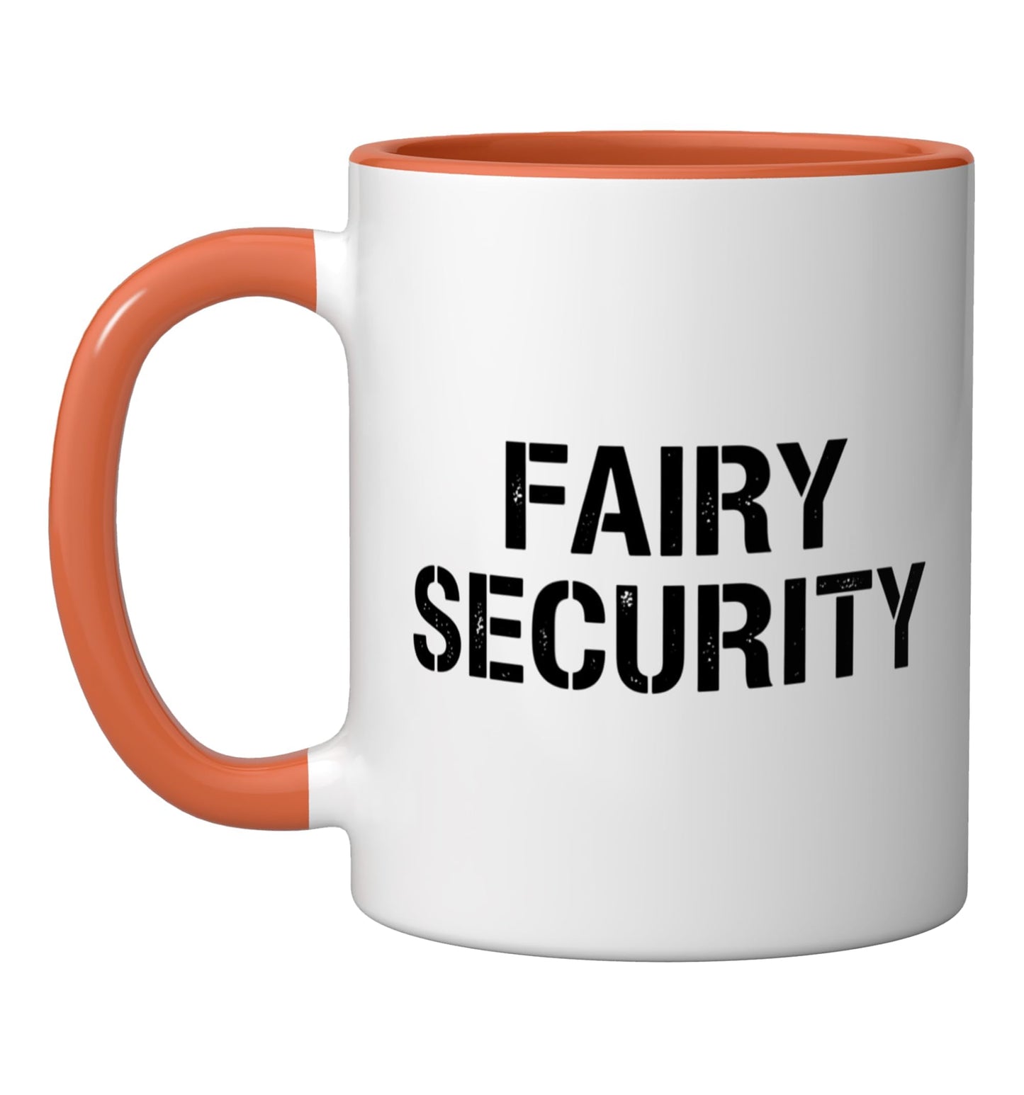 Fairy Security Dad Halloween Costume Family Matching - Dad Ceramic Mug, Orange/White
