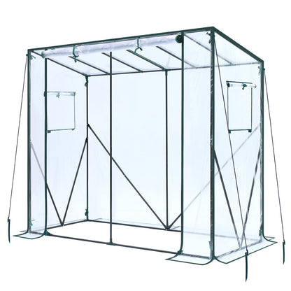 Ohuhu Tomato Greenhouse for Outdoors: Portable Lean to Green House Heavy Duty with Roll-Up Zippered Door, Tall Plastic Greenhouses for Outside Plants Growing Shed Tent for Backyard Transparent