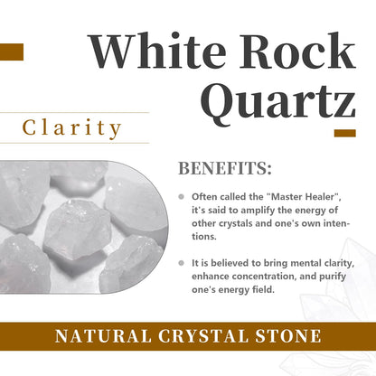 Rockcloud Round Rock Quartz Crystal Ball Gemstone Figurine with Stone Stand, Polished Healing Crystal Divination Sphere for Yoga Meditation Feng Shui Home Decor, White