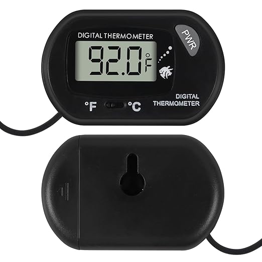15Pcs Aquarium Thermometer Fish Tank Thermometer Reptile Fahrenheit Terrarium Water Temperature Indicator Test Digital with LCD Display Fahrenheit/Celsius