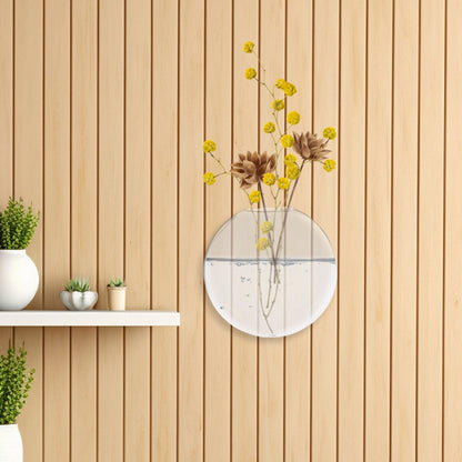 GARVALON Glass Hanging Planter Wall Mounted Vase 2pcs Glass Terrarium Hydroponic Vase for Indoor Plants Home Décor