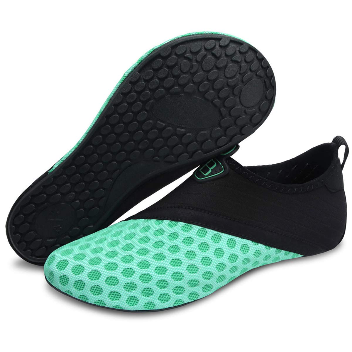 BARERUN Unisex Barefoot Skin Shoes Flexibler Socks for Yoga Exercise Gym Outdoor Walk Beach Water Sport Blue 10-11 US Men