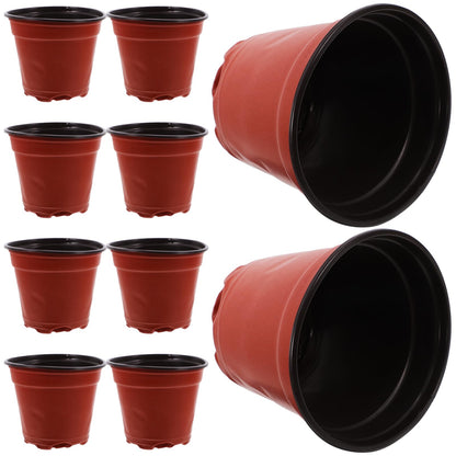 HAKIDZEL 100pcs Plastic Strawberry Nursery Cup Lightweight Plant Growing Pots for Flowers Vegetables and Saplings Great Air Permeability and Automatic Water Absorption for Your Garden
