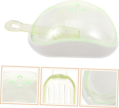 YARNOW 1set Hamster Bathing Container Sand Bath Kit for Hamsters Chinchilla Dust Bath Compact Pet Supply