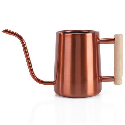 Watering Can Indoor Plants, 35 oz/1000 ml Metal Stainless Steel Watering Can Pot with Long Spout for Indoor House Plants Bonsai Outdoor Garden Flower Decorative (Copper)