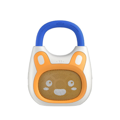 alilo Pocket Bunny Portable Kids Music Player, Musical Toys for Toddlers, Preloaded 120+ Stories/Music/Lullabies/White Noise,High Fidelity Sound Travel Bluetooth Speaker (with Strap and Ring)