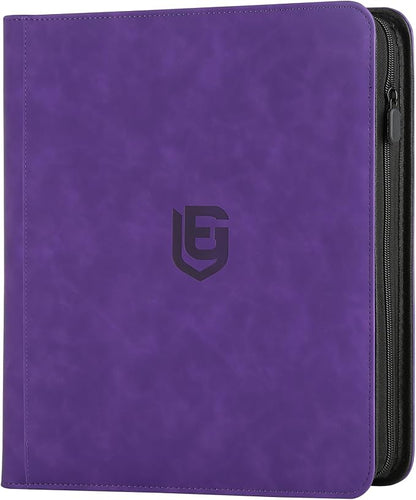12 Pocket Card Binder,720 Pocket Trading Card Binder，Side Loading Collectible Card Albums for MTG, for TCG Football, Sports, Game Cards Purple