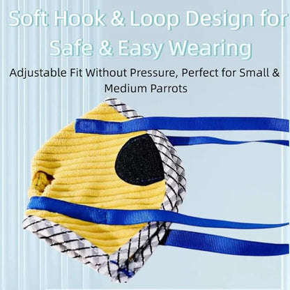 Portable Bird Carrier Bag with Harness, Escape Resistant Parrot Carrier & Bird Travel Bag for Parakeet, Cockatiel, Conure, Pigeon, Small Medium Birds, Random Color (Medium)