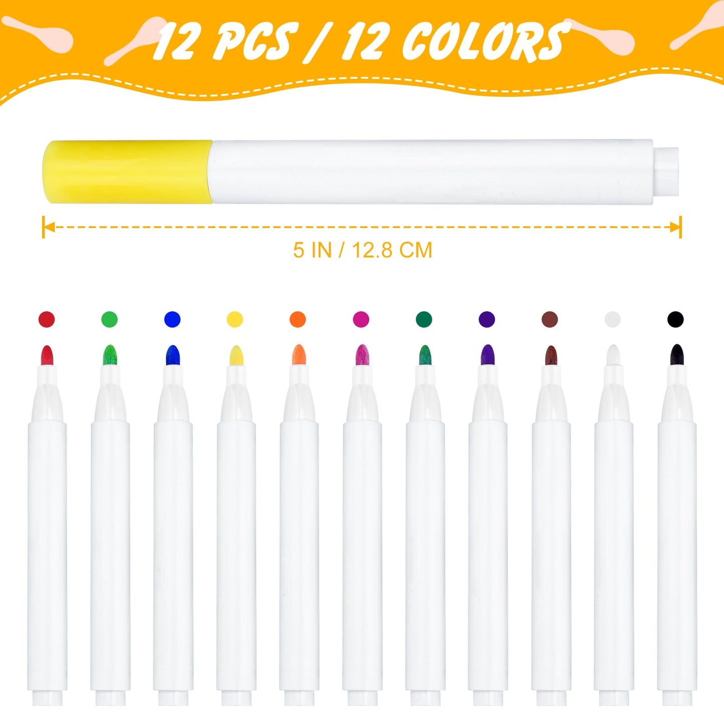 BOUBONI 20Pcs DIY Wooden Maracas for Kids, Mini Maracas for Mexican Fiesta Party Favors with 12Pcs Multicolor Pens, Cinco De Mayo Party Supplies