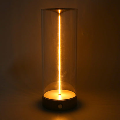 Jiawu Bedside Night Light, Modern Minimalist Dimmable Touch Lamp with Breathing Effect & Flexible Filament, USB Charging Portable LED Table Lamp for Bedroom Baby Nursery Living Room