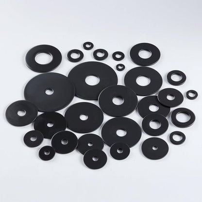 SVLING 40PCS 1/8" x1" Fender Washers, Black Oxide 304 Stainless Steel 18-8, 1/8" ID x 1" OD Hardware Flat Washers for Screws Bolts