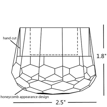Donoucls Crystal Votive Tealight Candle Holders Home Decorations for Christmas Wedding Table 2.5" Diameter x 1.8" High Set of 2