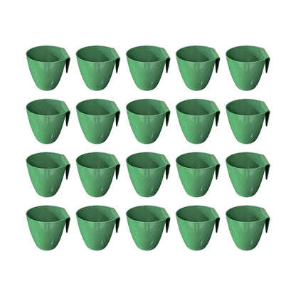 Qianly 20 Pieces Strawberry Propagation Cup Seedling Pot Versatile for Transplanting Tool Accessories Side Hanging, Size L